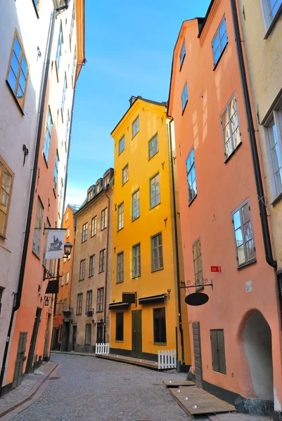 Stockholm. ulice starého města — Stock fotografie