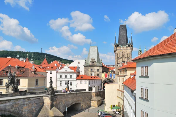 Prag. Lesser town kuleleri — Stok fotoğraf