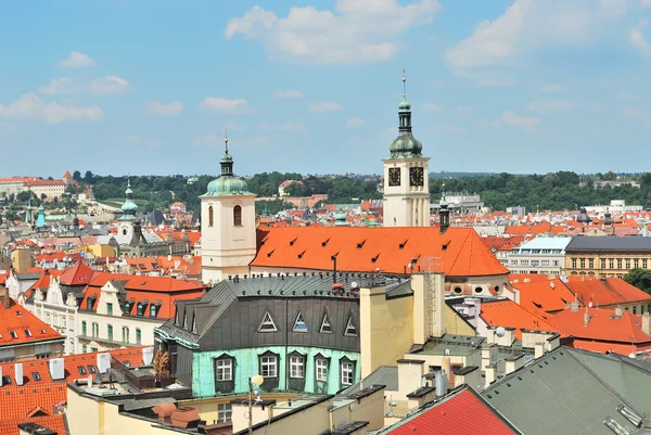 Πράγα. κορυφή-θέα στην παλιά πόλη — Φωτογραφία Αρχείου