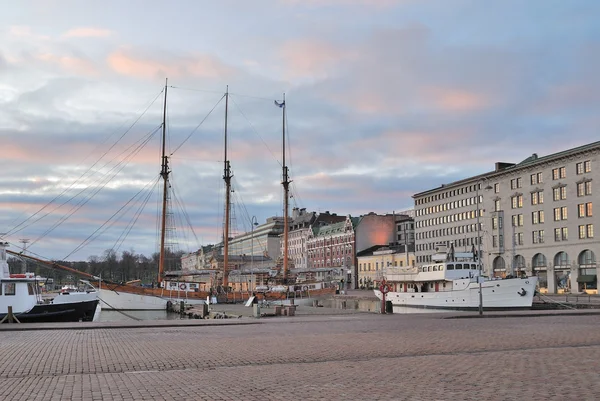 Prosince sunrise v Helsinkách — Stock fotografie