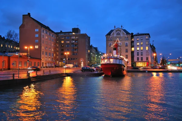 Helsingfors på twilight — Stockfoto