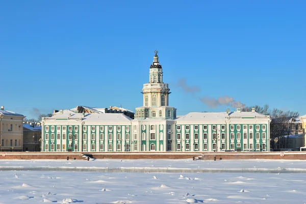 São Petersburgo no inverno. Kunstkamera — Fotografia de Stock