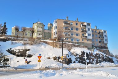 Helsinki kış cityscape