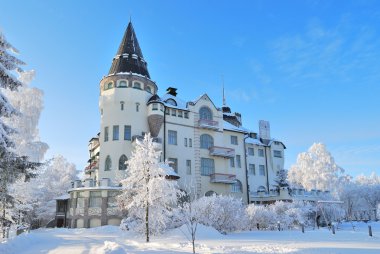 Finland. Imatra in winter clipart