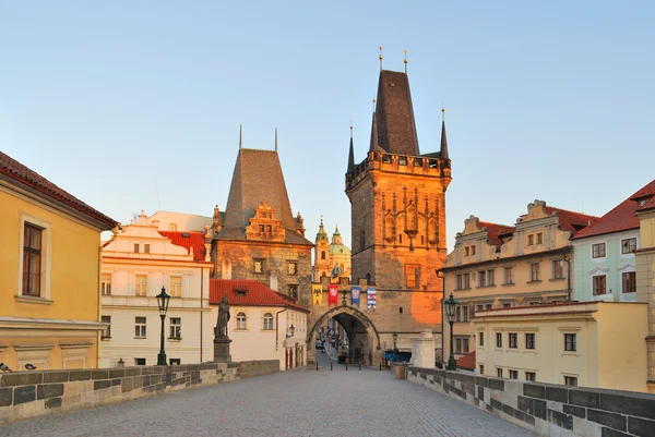 Prague at dawn — Stock Photo, Image