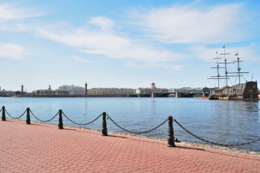 St. petersburg. görünümünü neva ve vasilevsky Adası