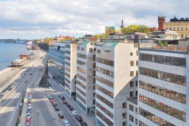 Stockholm. Quay içinde sodermalm