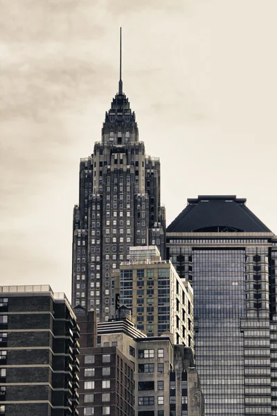 맨하탄, 뉴욕시에서 도시 마천루 — 스톡 사진