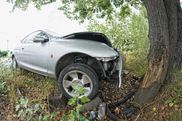 Car against a Tree, Italy — Stock Photo, Image