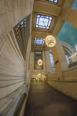 Grand central terminal iç geniş açılı görünümü