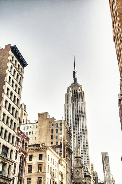 New York City Skyline Manhattan e grattacieli — Foto Stock