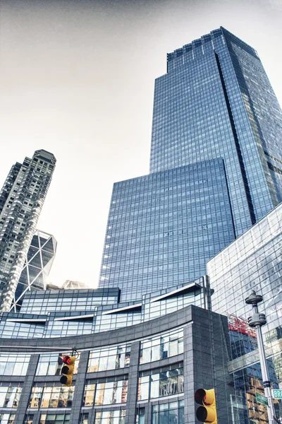 Нью-Йорка Манхеттен і хмарочосів — стокове фото