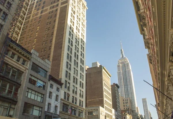 New York City Skyline Manhattan e grattacieli — Foto Stock