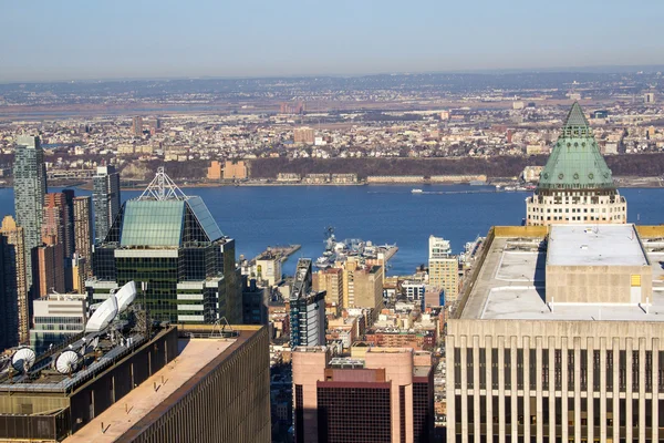 Manhattan gebouwen en wolkenkrabbers — Stockfoto