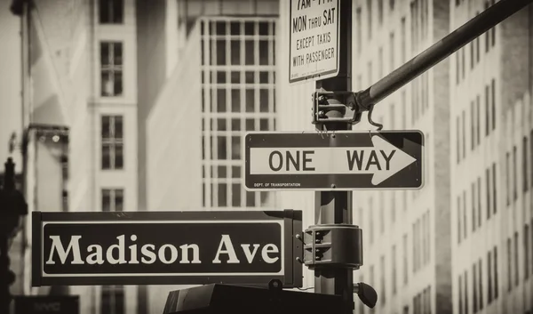 New york city straat tekenen — Stockfoto