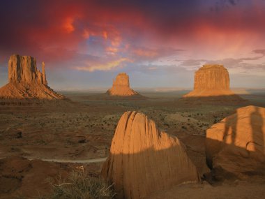 Sky Colors over Monument Valley