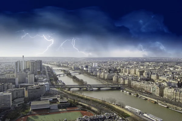एफ़ेल टॉवर से पेरिस का दृश्य — स्टॉक फ़ोटो, इमेज