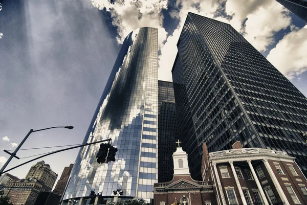 Mimari ve new york şehrinin renklerini ABD. — Stok fotoğraf
