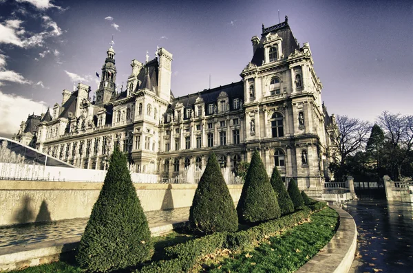 Arquitetura de Paris em dezembro — Fotografia de Stock