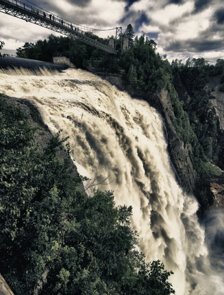 Colors of Montmorency Falls in Quebec — Stock Photo, Image