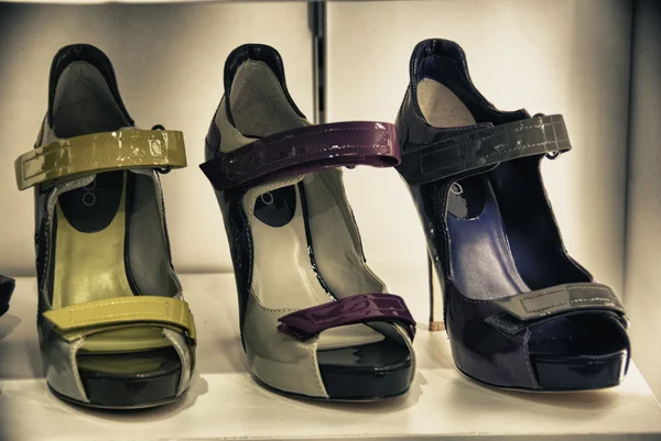 Взуття в магазині Торонто, Канада — стокове фото