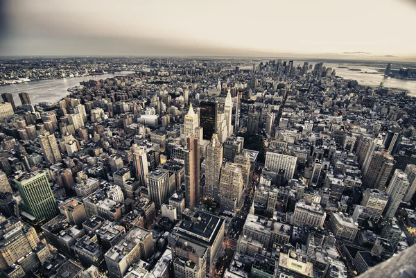 Arquitectura y colores de la ciudad de Nueva York, EE.UU. . — Foto de Stock