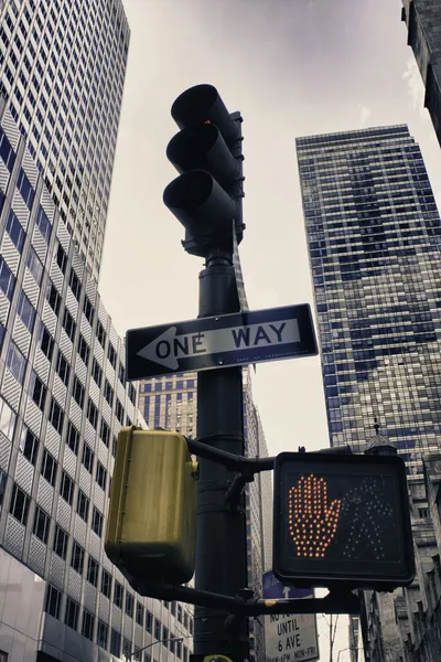 Señales de calle de la ciudad de Nueva York — Foto de Stock