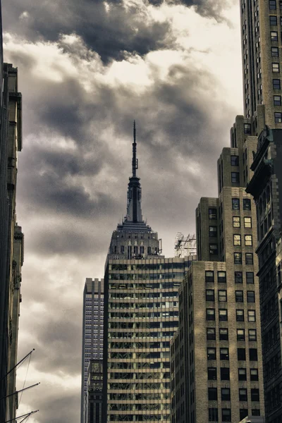 Felhőkarcolók, New York város, télen — Stock Fotó