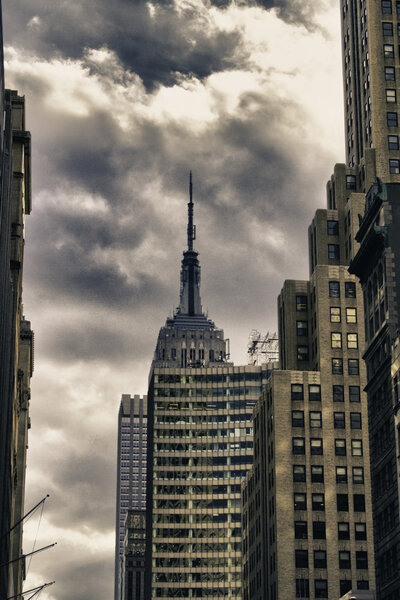 Skyscrapers of New York City in Winter, U.S.A.