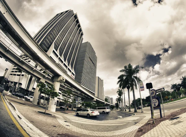 Straßen und Gebäude in Miami — Stockfoto
