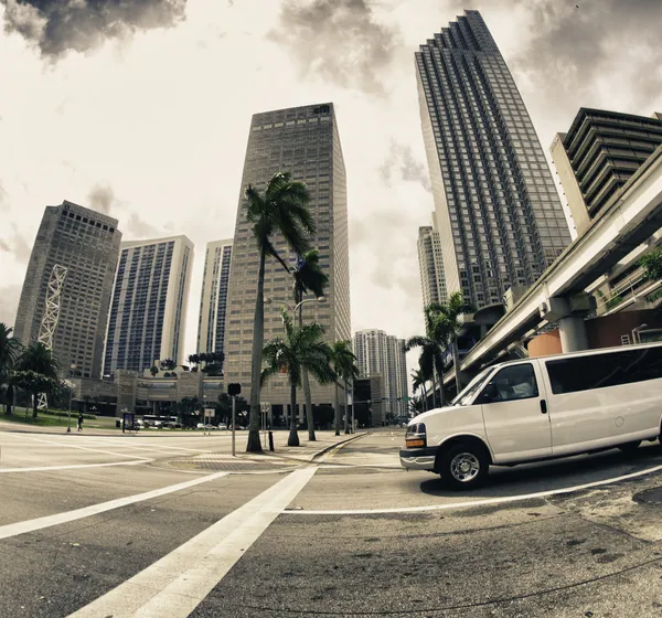 Streets and Buildings in Miami — Stock Photo, Image