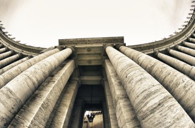 Roma'daki piazza san pietro mimari detay