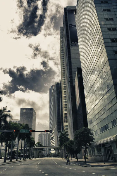 Na zewnątrz budynków Miami, Floryda — Zdjęcie stockowe