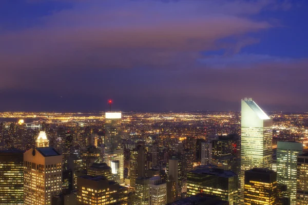 Letecký pohled na panorama New Yorku — Stock fotografie