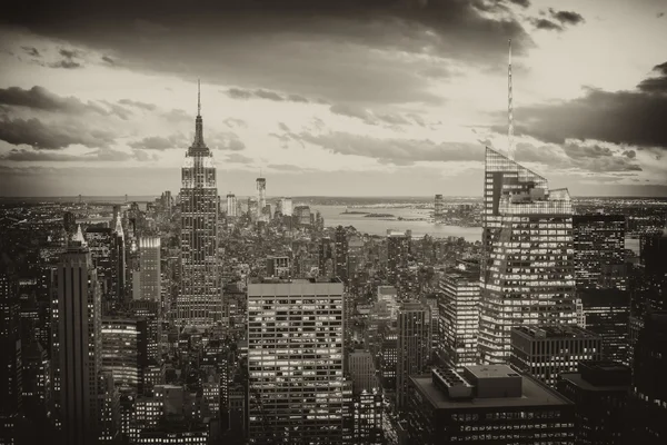 Flygfoto över New York City skyline — Stockfoto