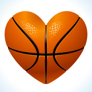 Kalp şeklinde basketbol topu.