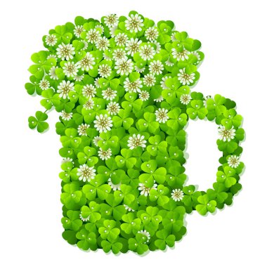 Clover beer mug clipart