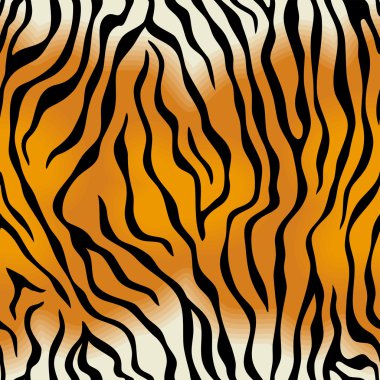 Tiger skin. Vector seamless texture