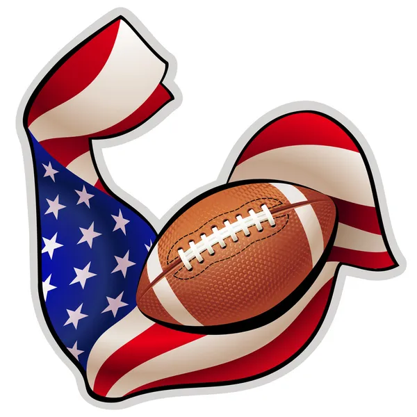 Emblema del calcio americano. — Vettoriale Stock