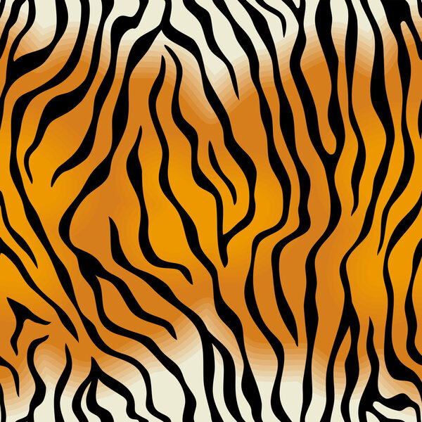Tiger skin. Vector seamless texture