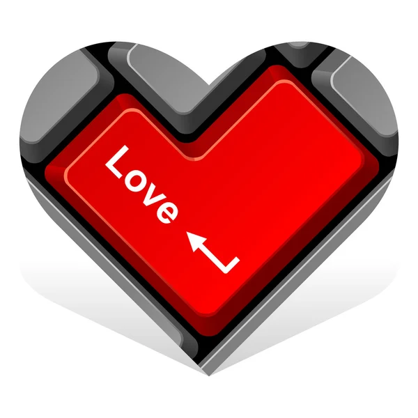 Srdce 15. zadání lásky — Stockový vektor