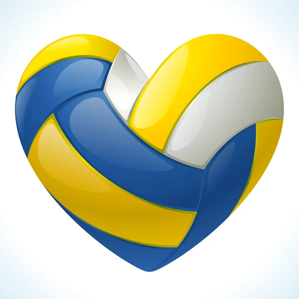Jag älskar volleyboll — Stock vektor