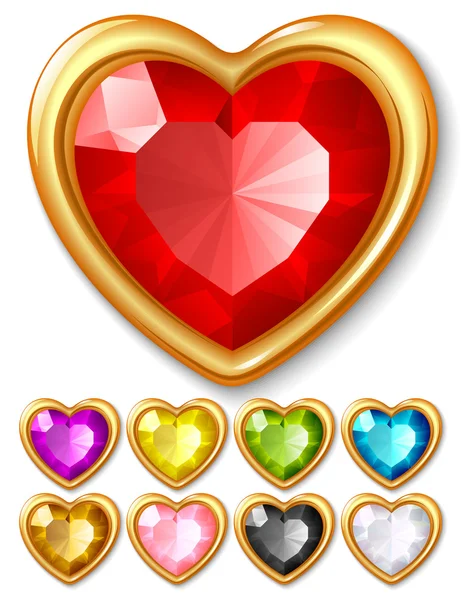 Šperk srdce — Stockový vektor