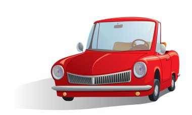 Illustration of a retro car clipart