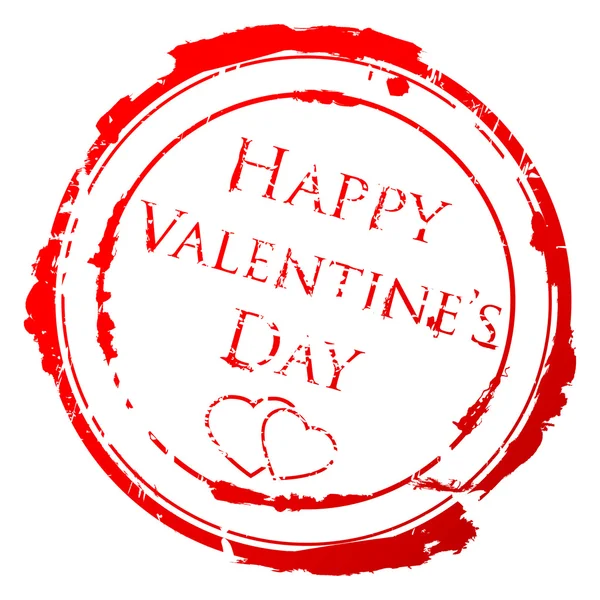 Марка Дня Святого Валентина — стоковый вектор