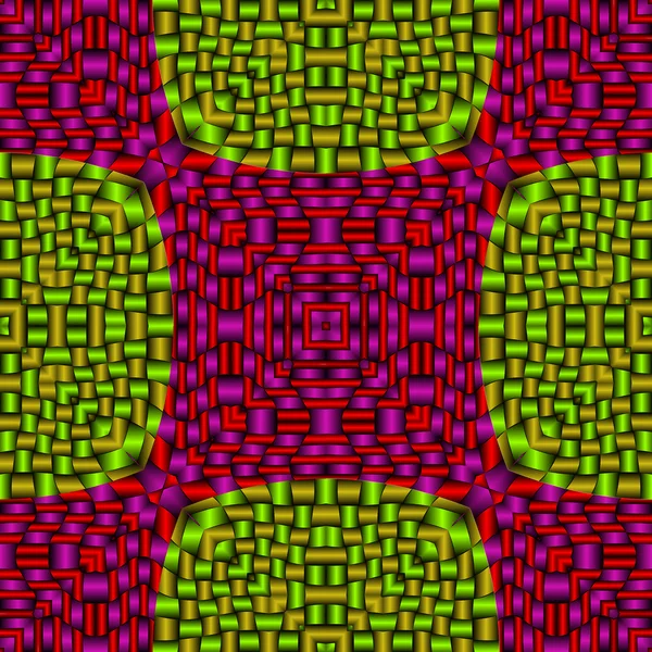 Treillis métallique rouge vert — Image vectorielle