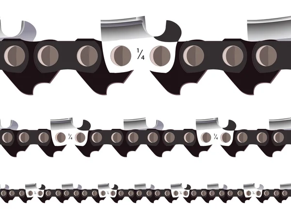 Chain saw seamless — Stock Vector