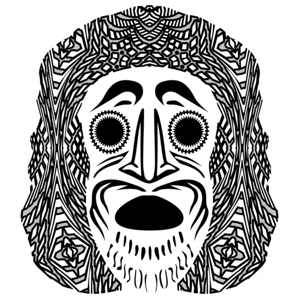 Máscara tribal — Vector de stock