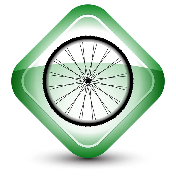 Icono de rueda — Vector de stock