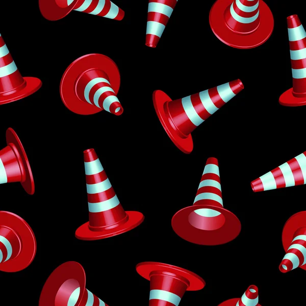 Modèle de cônes de circulation — Image vectorielle